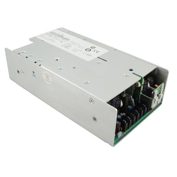 Bel Power Solutions Switching Power Supply, 85 to 264V AC, 48V DC, 375W, 7.8A, Chassis PFC375-1048F
